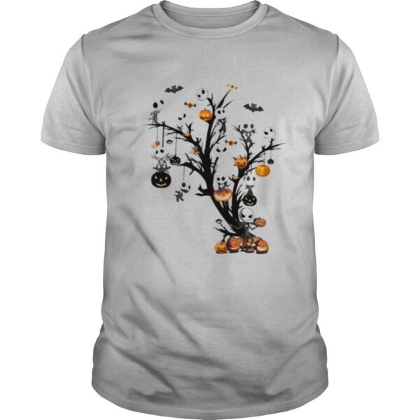 TshirtStation Happy Halloween Tree Jack Skellington Witch Shirt