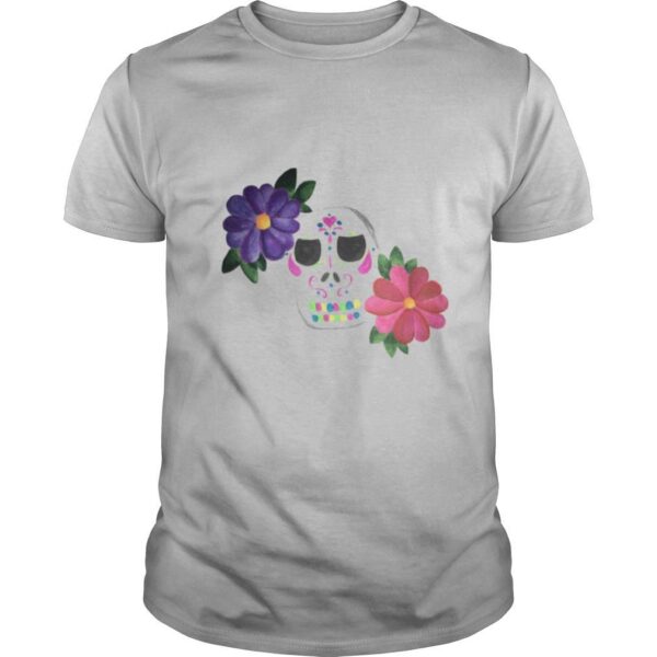 TshirtStation Skull With Flower Day Of The Dead Shirt
