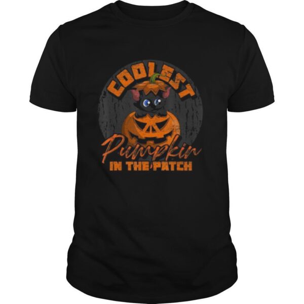 TshirtStation Animal Cat Cool Pumpkin Shirt