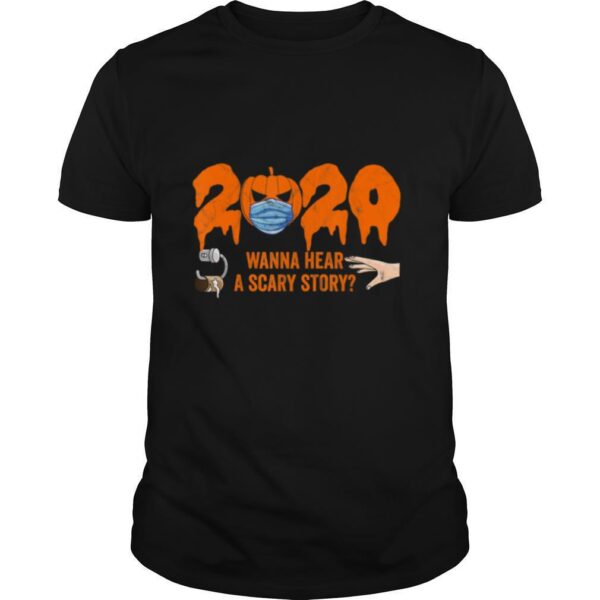 TshirtStation Pumpkin With Mask Scary Story Shirt