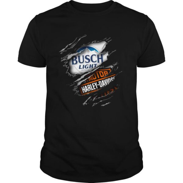 TshirtStation Busch Light Motor Harley Davidson Inside Me Shirt