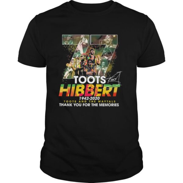 TshirtStation Toots Hibbert Toots And The Maytals Thank You For The Memories Shirt