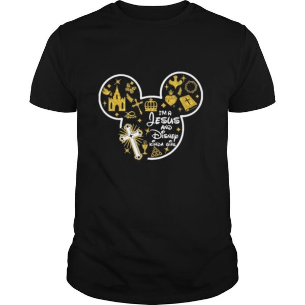TshirtStation Disney Mickey Mouse Ie M A Jesus And Disney Kinda Girl Shirt