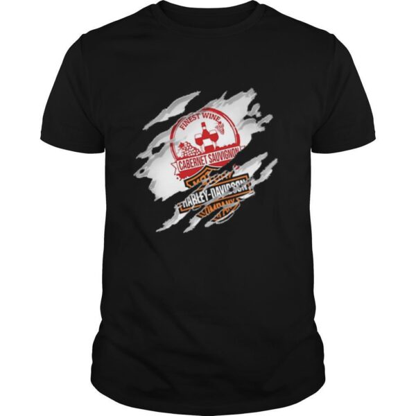 TshirtStation Blood Inside Me Cabernet Sauvignon Motor Harley Davidson Company Shirt