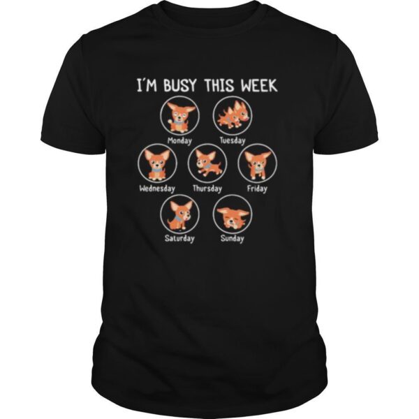 TshirtStation Ie M Busy This Week Corgi Dog Shirt