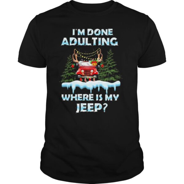 TshirtStation Ie M Done Adulting Where Is My Car Vintage Christmas Shirt
