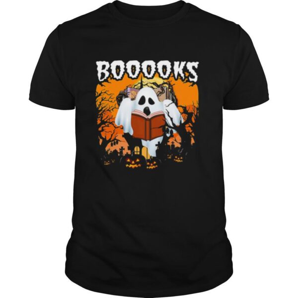 TshirtStation Booooks Ghost Halloween Shirt