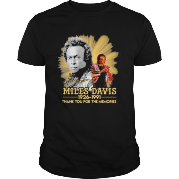 TshirtStation Miles Davis Thank For The Memories Signature Shirt
