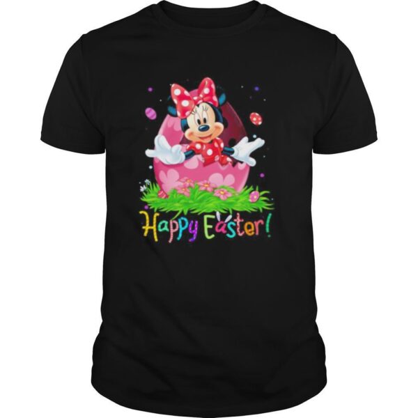 TshirtStation Minnie Mouse Happy Easter Flowers Shirt