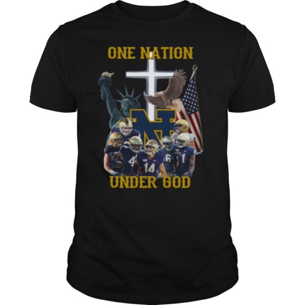 TshirtStation Notre Dame Irish One Nation Under God Shirt
