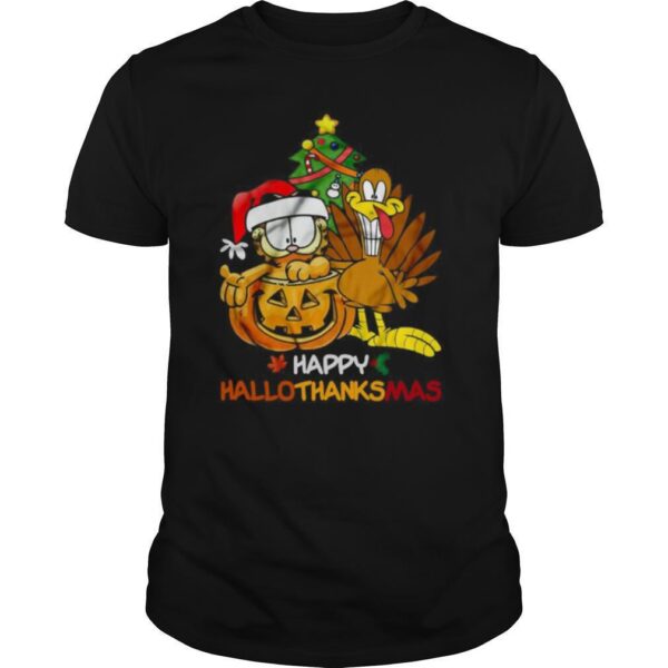 TshirtStation Garfield Happy Hallothanksmas Shirt