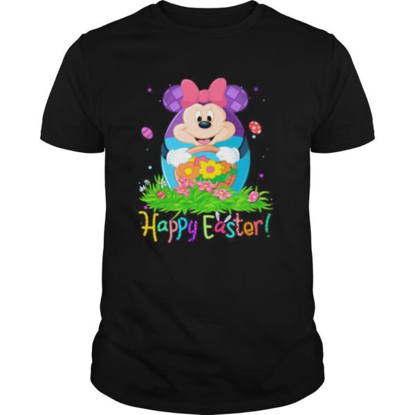 TshirtStation Minnie Mouse Happy Easter Flower Shirt