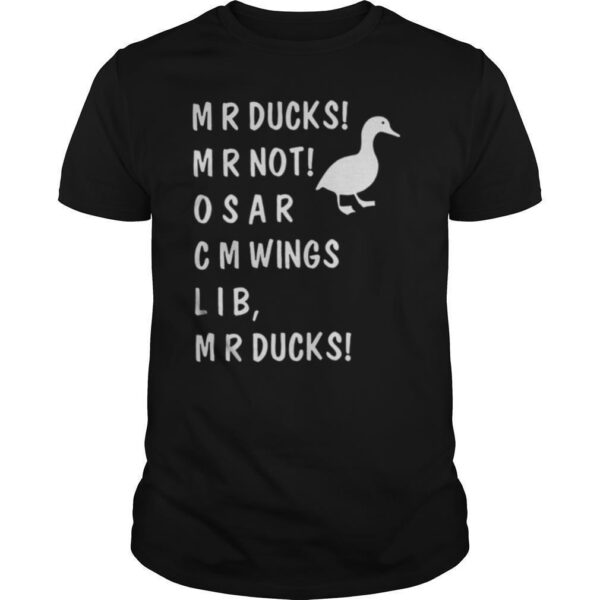 TshirtStation Mr Ducks Funny Not Osar Cmwings Lib Duggy Aggressive Duck Shirt