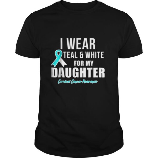 TshirtStation Cervical Cancer Daughter Cancer Awareness Products Shirt