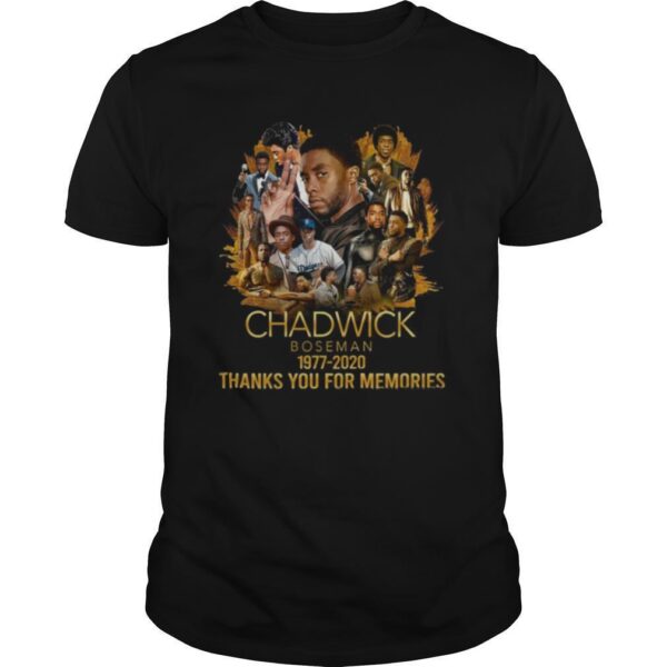 TshirtStation Black Panther Chadwick Boseman Thanks You For Memories Shirt