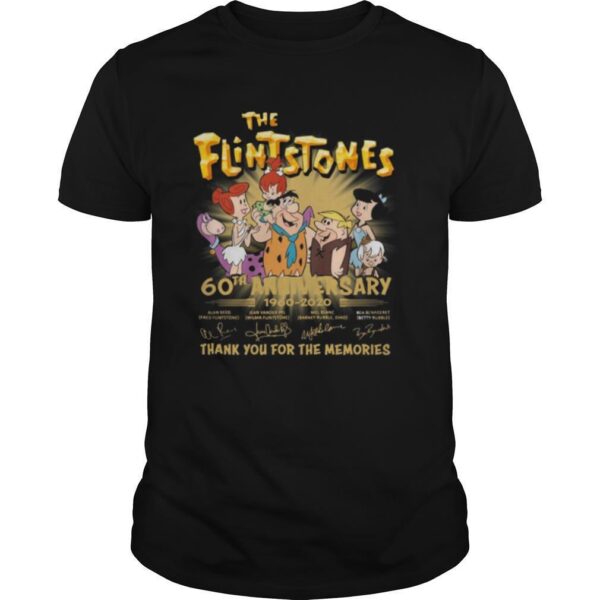 TshirtStation The Flintstones Th Anniversary Thank You For The Memories Signatures Shirt