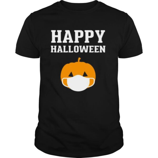 TshirtStation Happy Halloween Quarantinelockdown Pumpkin Face Mask Shirt