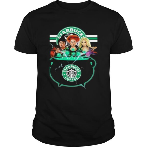 TshirtStation Hocus Pocus Witch Starbucks Coffee Logo Shirt