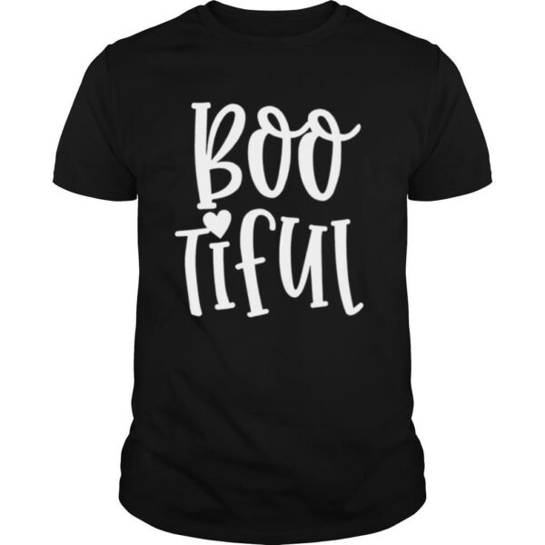 TshirtStation Boo Tiful Cute Womens Vintage Halloween Party Shirt