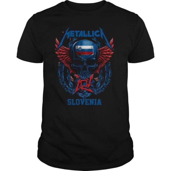 TshirtStation Skull Metallica Slovenia Flag Shirt