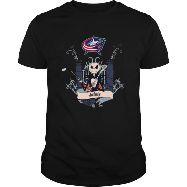 TshirtStation Halloween Jack Skellington Columbus Blue Jackets Shirt