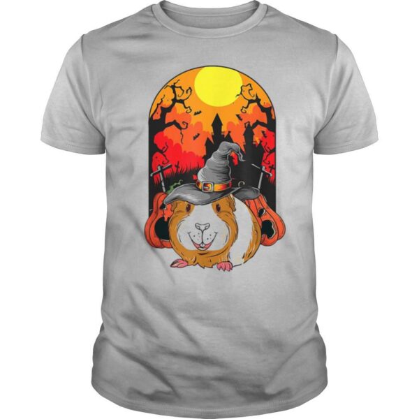 TshirtStation Guinea Pig Witch Pumpkin Halloween Shirt