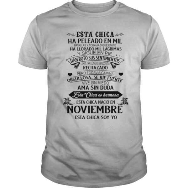 TshirtStation Esta Chica Ha Peleado En Mil Ama Sin Duda Esta Chica Es Hermosa Esta Chica Nacio En Noviembre Esta Chica Soy Yo Shirt