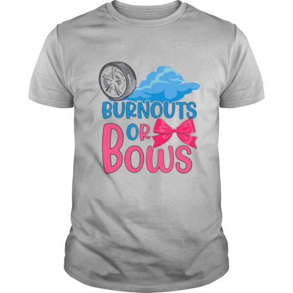 TshirtStation Burnouts Or Bows Gender Reveal Party Shirt