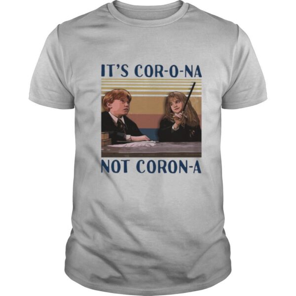 TshirtStation Ron Weasley And Hermione Granger Ite S Corona Not Corona Vintage Shirt