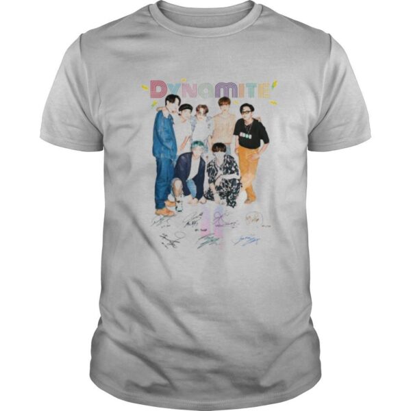 TshirtStation Dynamite Bts Band Members Signatures Shirt