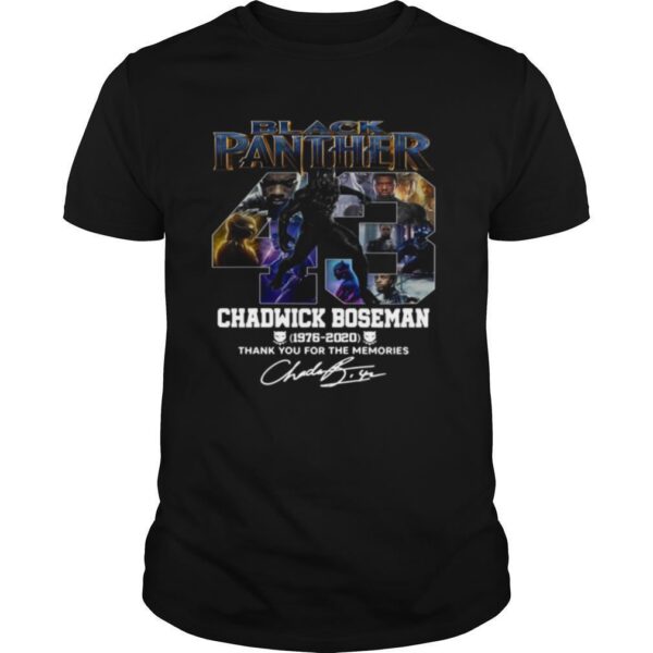 TshirtStation Black Panther Chadwick Boseman Years Thank You For The Memories Signature Shirt