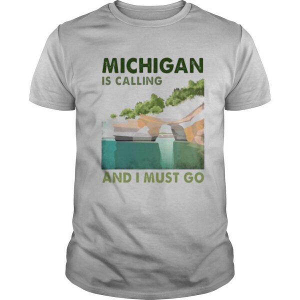 TshirtStation Michigan Is Calling And I Must Go Vintage Shirt