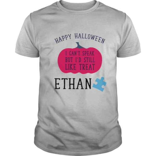 TshirtStation Happy Halloween I Cane T Speak But Ie D Still Like Treat Ethan Shirt