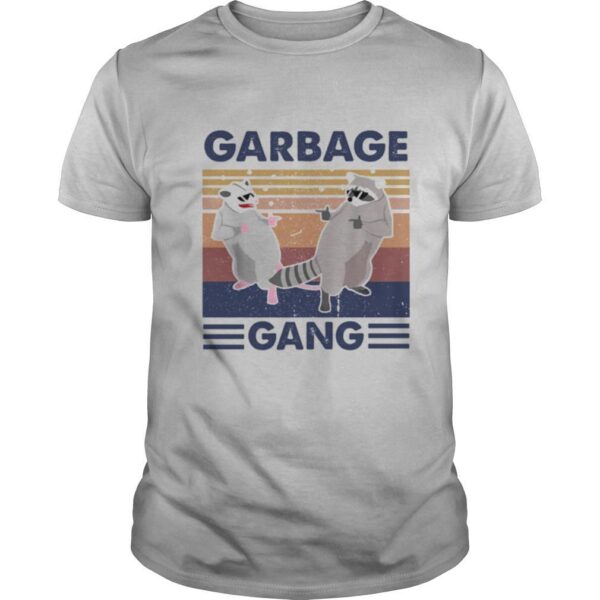 TshirtStation Raccoon Garbage Gang Vintage Retro Shirt