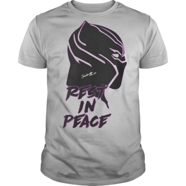 TshirtStation Black Panther Rip Chadwick Actor Rest In Peace Signature Shirt