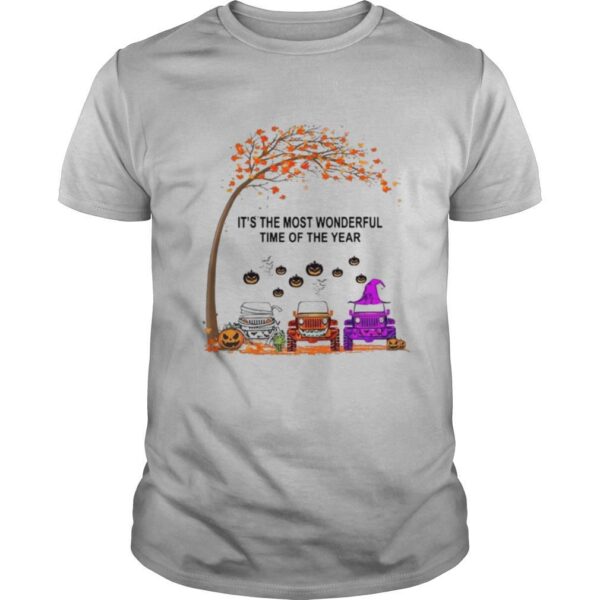 TshirtStation Jeep Is The Most Wondrful Time Of The Year Halloween Shirt
