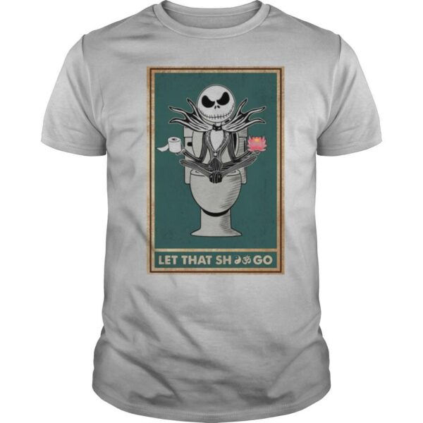 TshirtStation Jack Skeleton Toilet Let That Shot Go Shirt