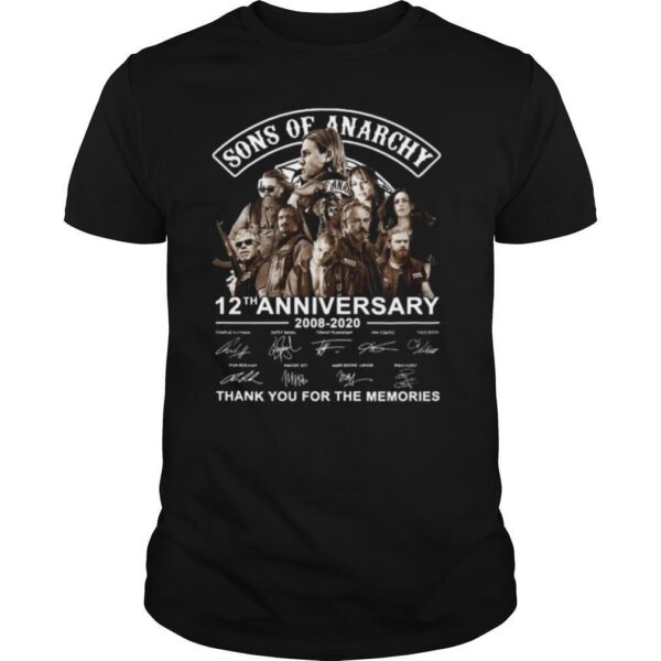 TshirtStation Sons Of Anarchy Th Anniversary Signature Thank You For The Memories Shirt