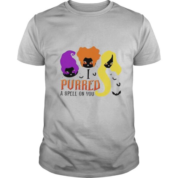 TshirtStation Black Cat Hocus Pocus I Purred A Spell On You Halloween Shirt