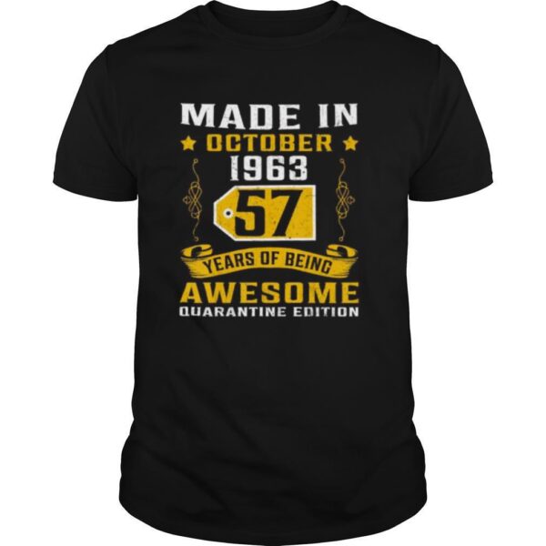 TshirtStation Made In October Th Birthday Quarantine Gift Shirt