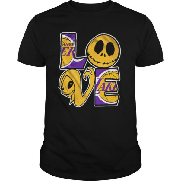 TshirtStation Nice Angel Laker Jack Skellington And Sally Love Shirt