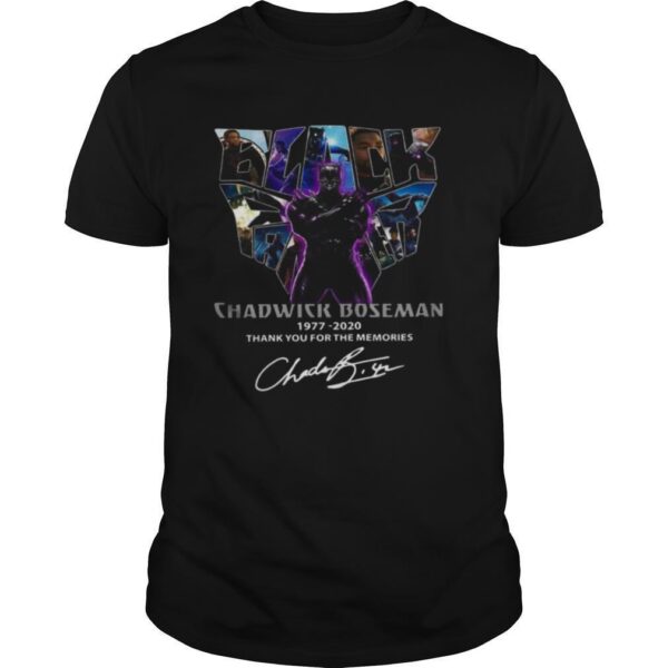 TshirtStation Black Panther Chadwick Boseman Thank You For Memories Signature Shirt