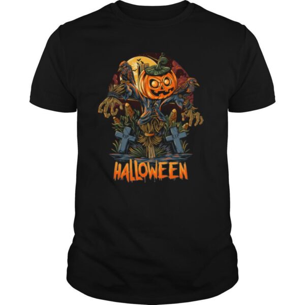 TshirtStation Scarecrow Pumpkins Halloween Shirt