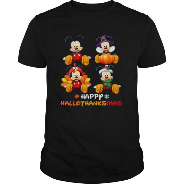TshirtStation Mickey Mouse Happy Hallothanksmas Shirt