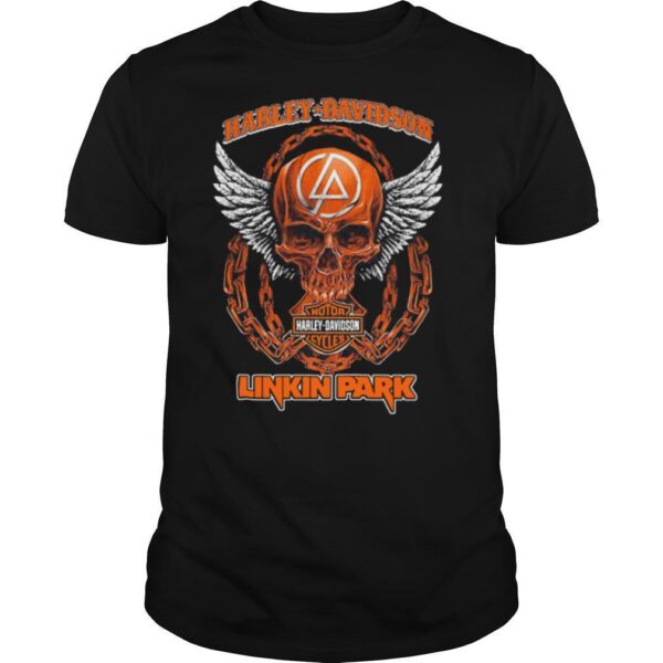 TshirtStation Skull Motor Harley Davidson Cycles Linkin Park Shirt