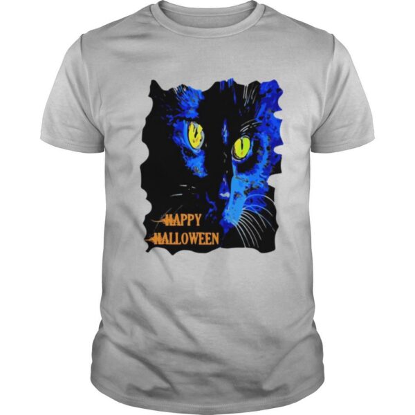 TshirtStation Happy Halloween Black Cat Shirt