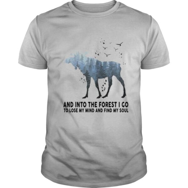 TshirtStation Antelope And Into The Forest I Go To Lose My Mind And Find My Soul Shirt