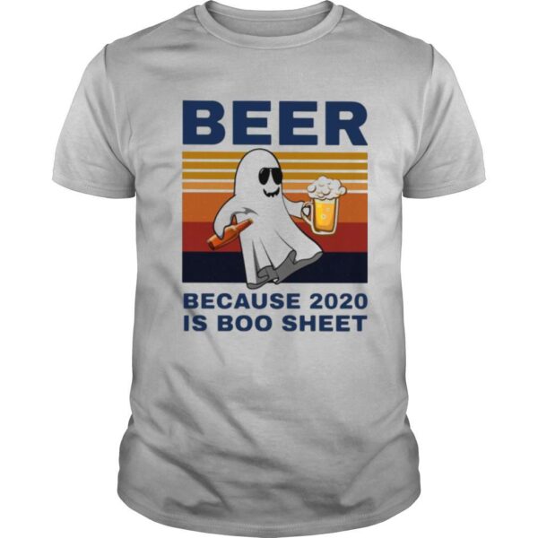 TshirtStation Beer Because Is Boo Sheet Vintage Shirt