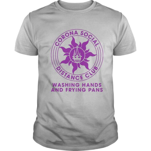 TshirtStation Corona Social Distance Club Washing Hands And Frying Pans Shirt