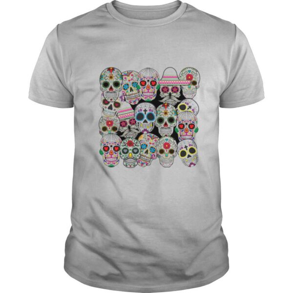 TshirtStation Mexican Day Of The Dead Sugar Skulls Shirt
